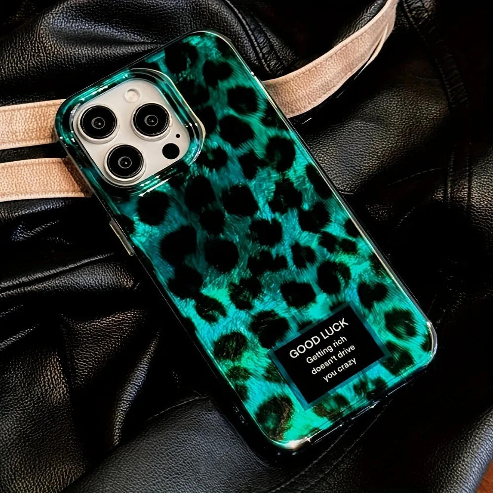 Phone Cases Best - Retro Laser Cute Leopard Print Phone
