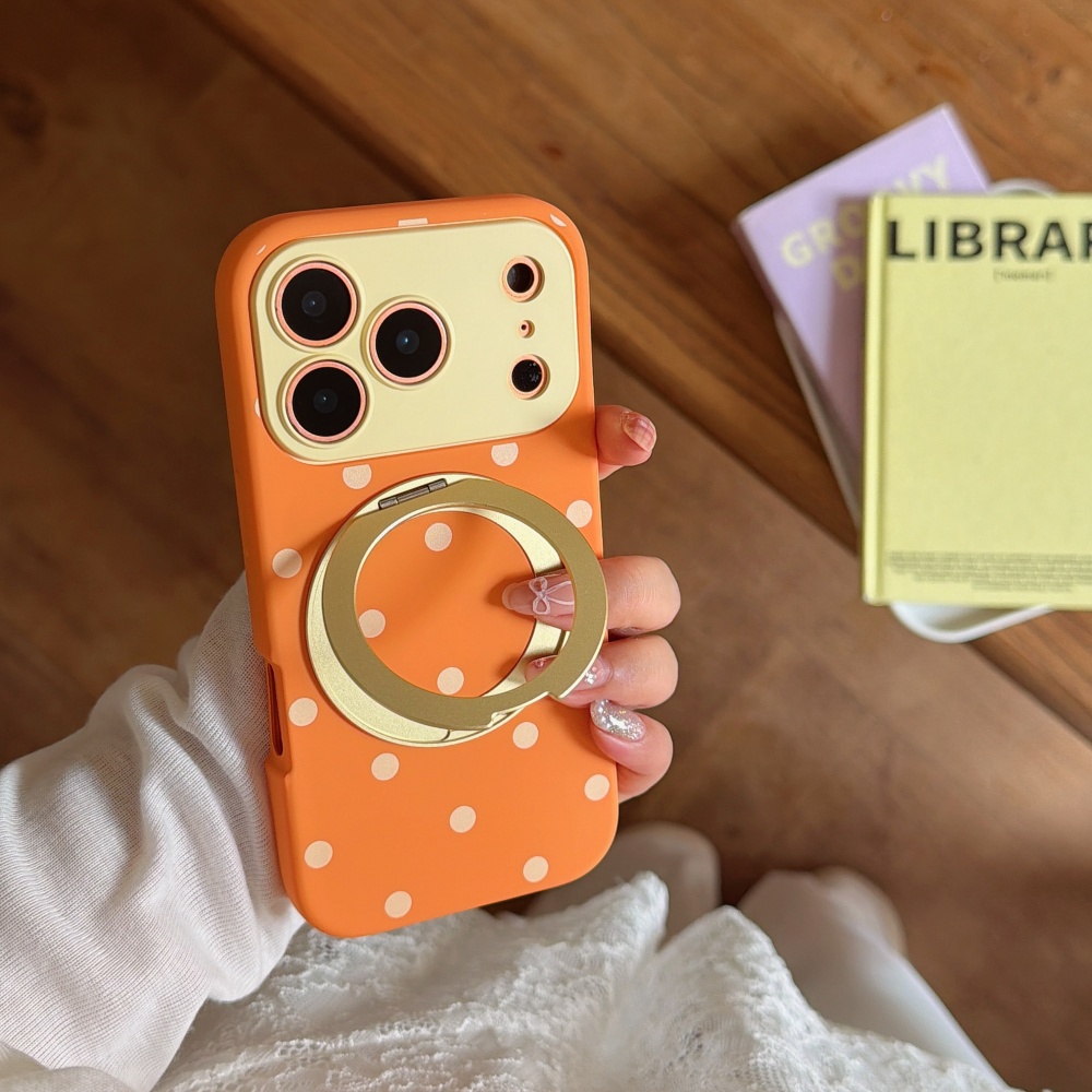 Phone Cases Polka Dot - INS Polka Dot Magnetic 360° Rotating