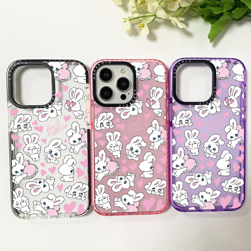 Phone Cases Best - Cute Cartoon Love Rabbit Case For