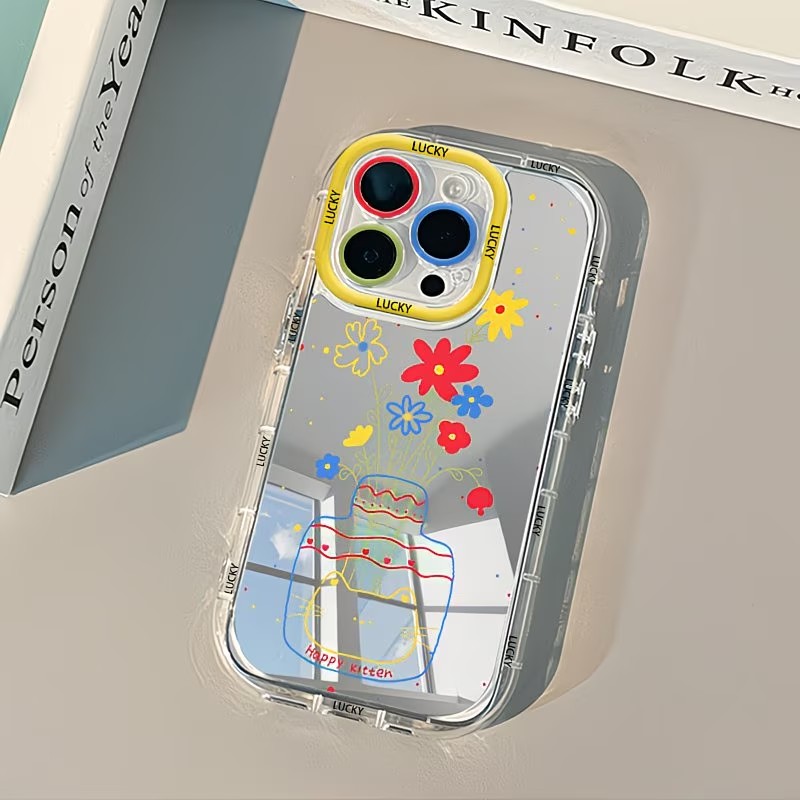 Phone Cases Mous - Summer Daisy Cat Vase Design Mirror