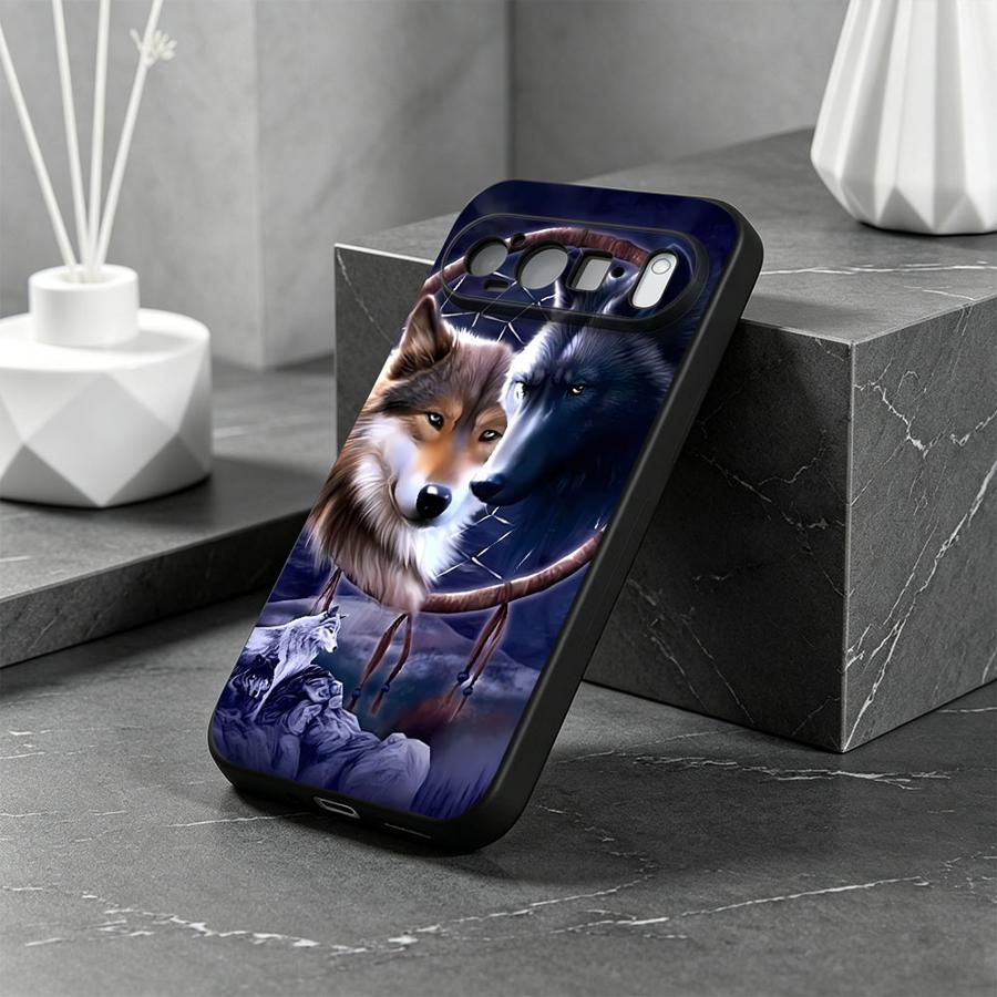 Phone Cases Google Pixel 7 - Dreamcatcher Two Wolves Case for Google