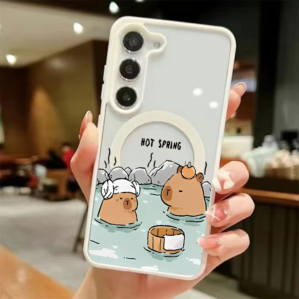Phone Cases For Samsung Galaxy - Color Transparent Magnetic Phone Case For