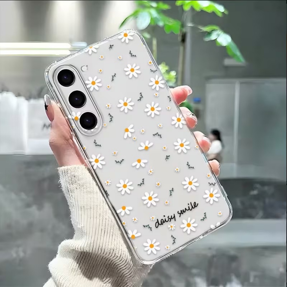 Phone Cases Yellow - Yellow White Daisy Flowers Phone Case