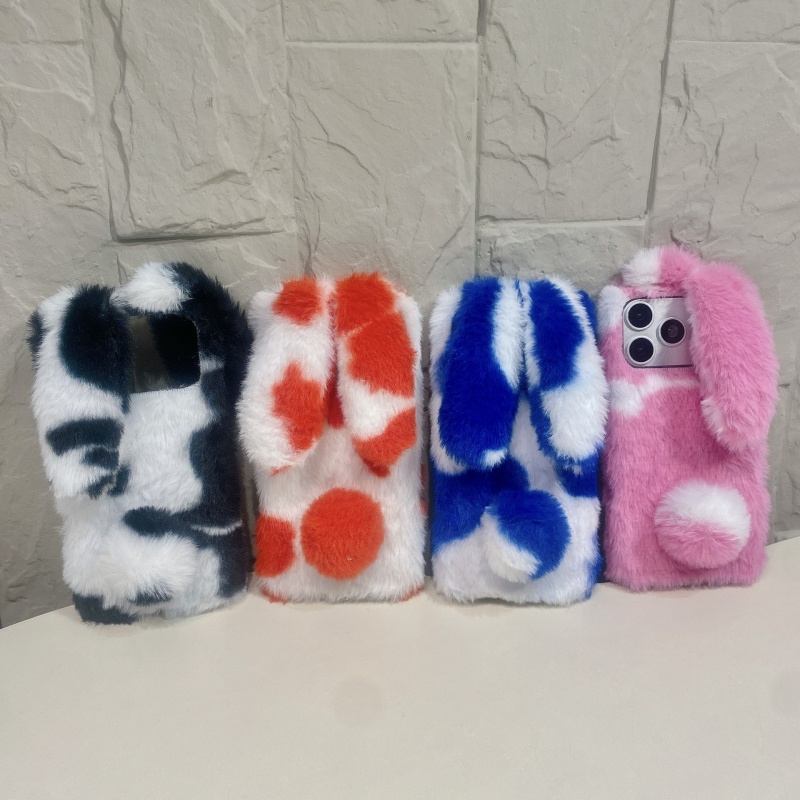 Phone Cases Cute Iphone 14 - Cute Rabbit Design Fluffy Phone Cases