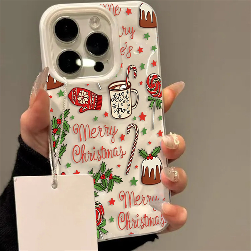 Phone Cases Cute Iphone 14 - Cute Festive Christmas Pattern Phone Case