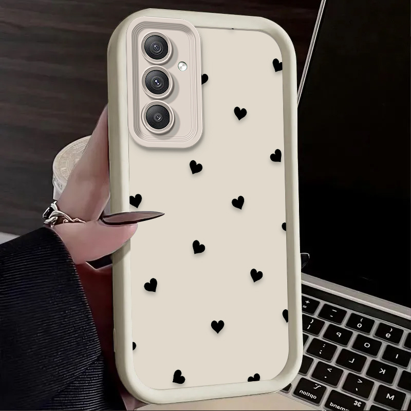 Black Love Heart Bowknot Case  - огляд і ціна Phone Cases For Samsung Galaxy