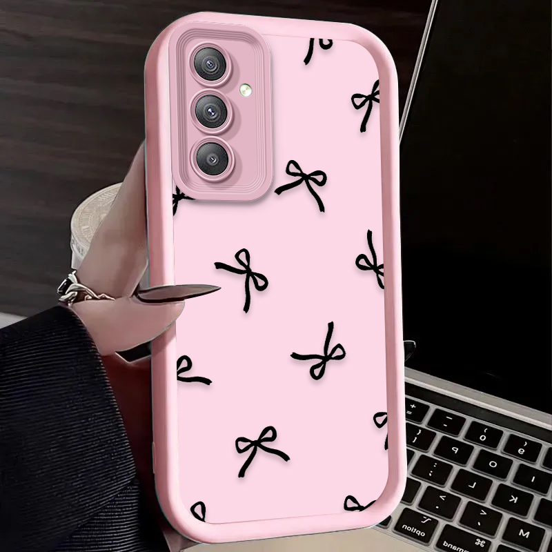 Black Love Heart Bowknot Case  - огляд і ціна Phone Cases For Samsung Galaxy