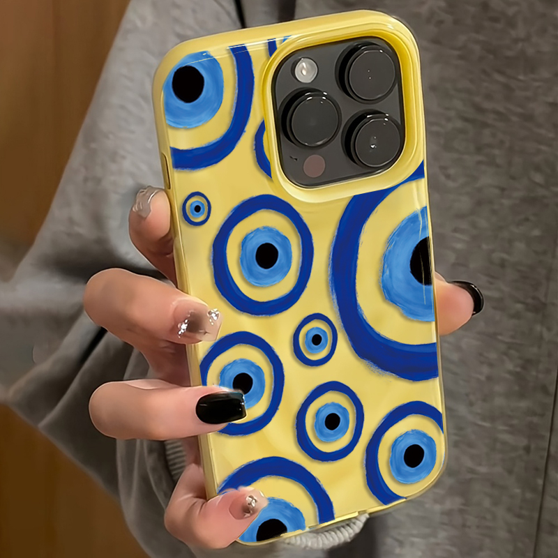 Retro Blue Eye Design TPU Phon - огляд і ціна Phone Cases Yellow