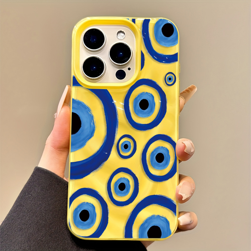 Retro Blue Eye Design TPU Phon - огляд і ціна Phone Cases Yellow