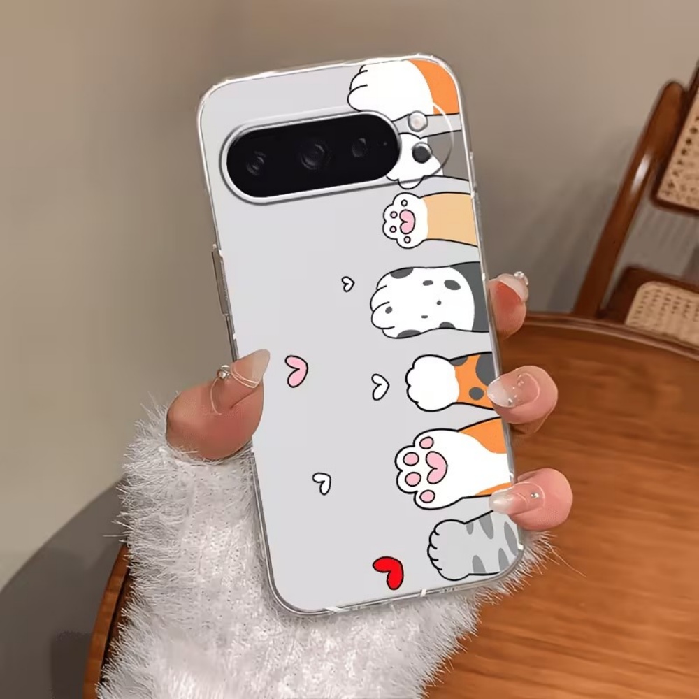 Cartoon Cat Paw Print Crystal  - огляд і ціна Phone Cases Google Pixel 7