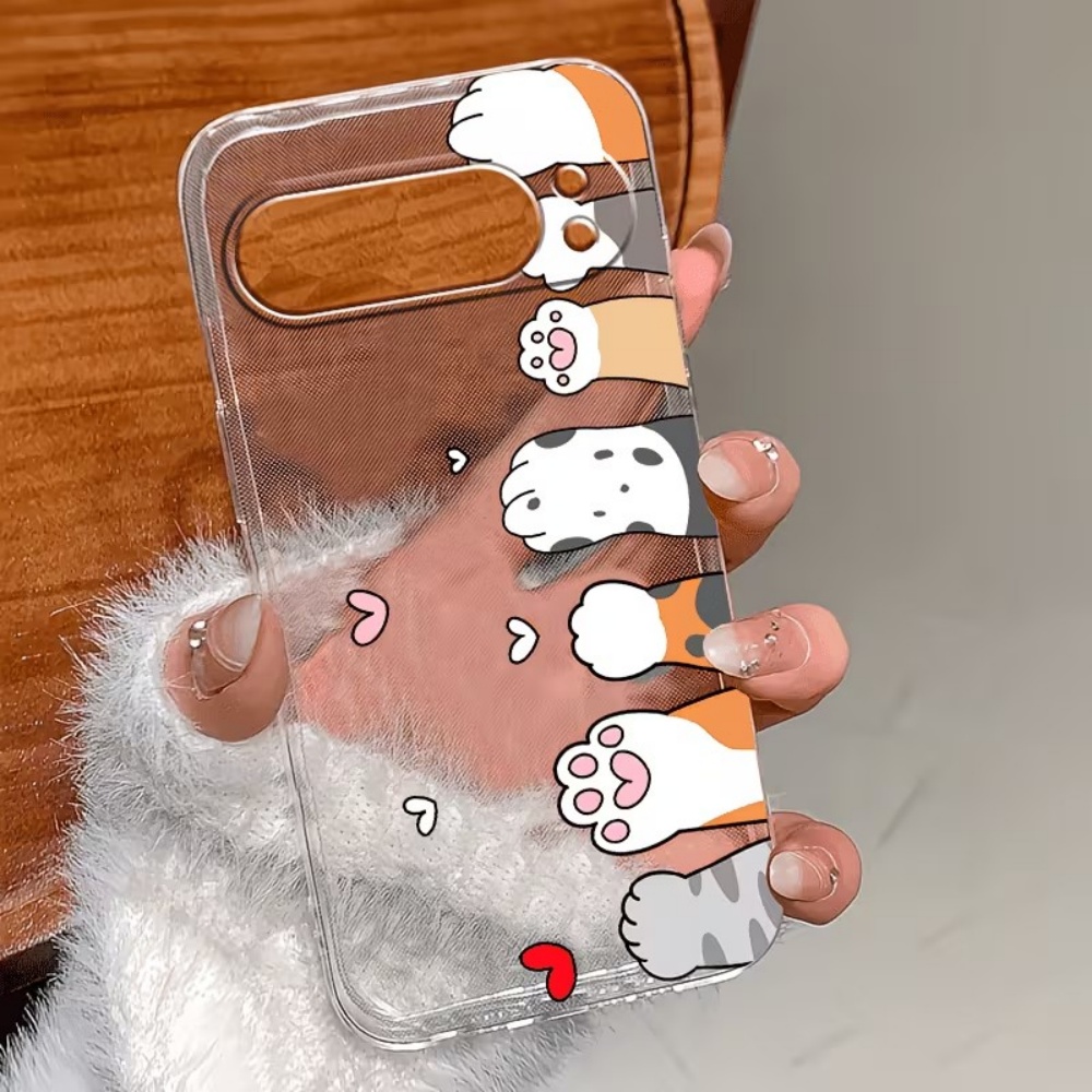 Cartoon Cat Paw Print Crystal  - огляд і ціна Phone Cases Google Pixel 7