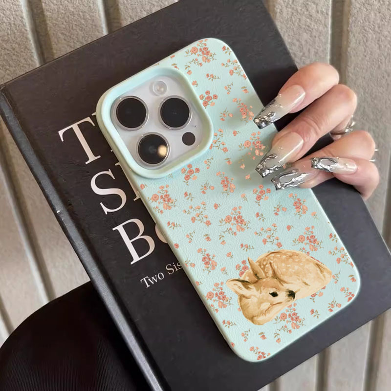 Cute Deer Full Floral Pattern  - огляд і ціна Phone Cases Mous