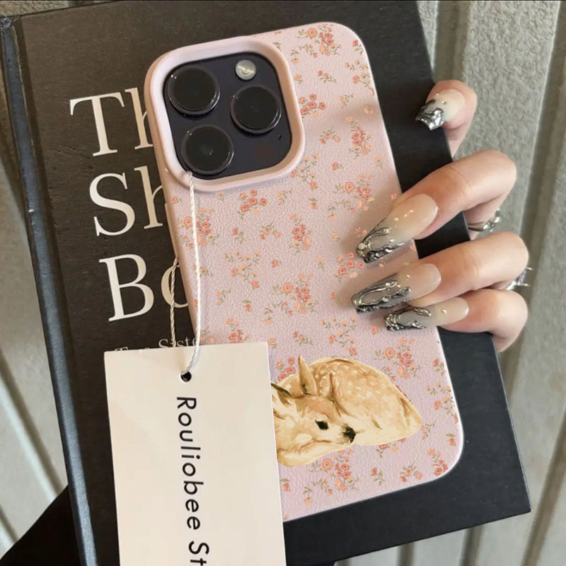 Cute Deer Full Floral Pattern  - огляд і ціна Phone Cases Mous