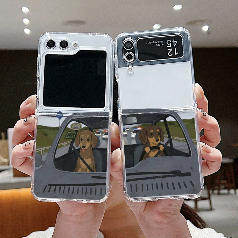 Funny Cartoon Driving Dog Tran - огляд і ціна Phone Cases Z Fold 4