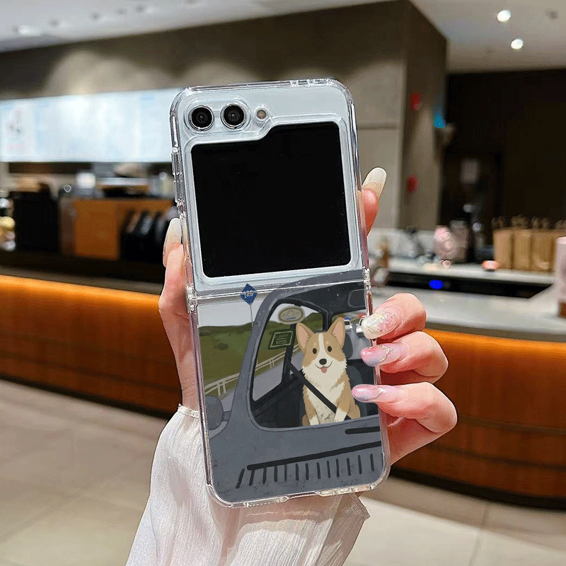 Funny Cartoon Driving Dog Tran - огляд і ціна Phone Cases Z Fold 4