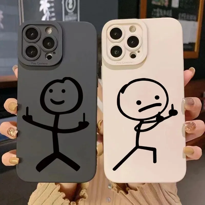 Cute Cartoon Matchman Matte Si - огляд і ціна Phone Cases Cute Iphone 14