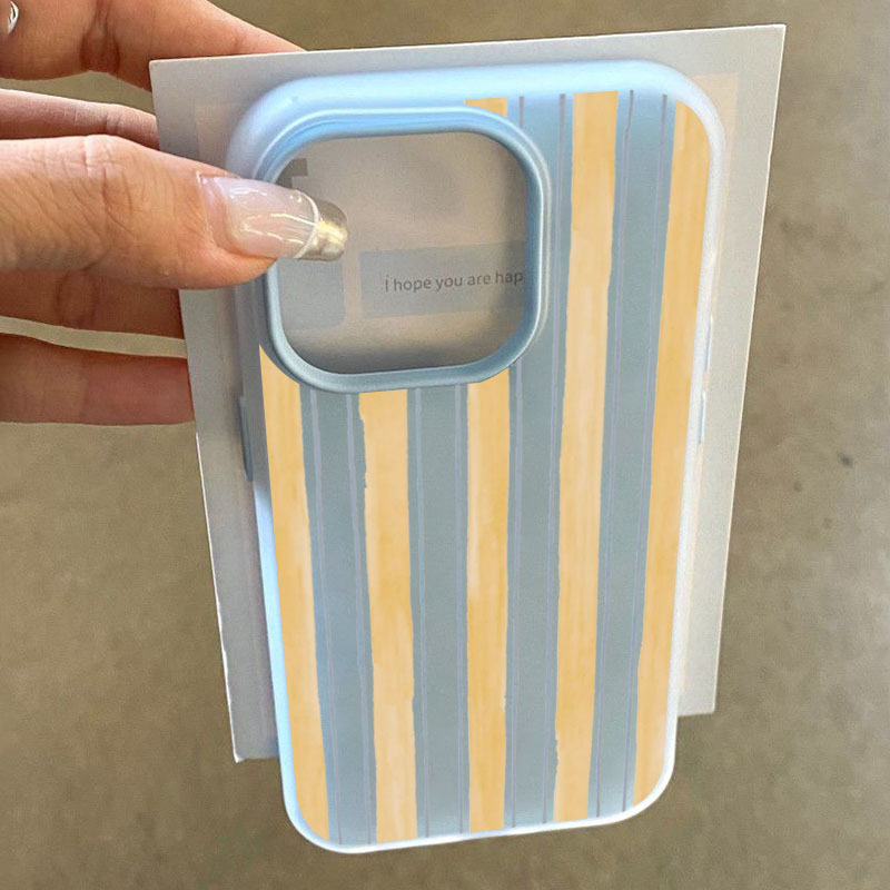 Stylish Yellow Striped Phone C - огляд і ціна Phone Cases Yellow
