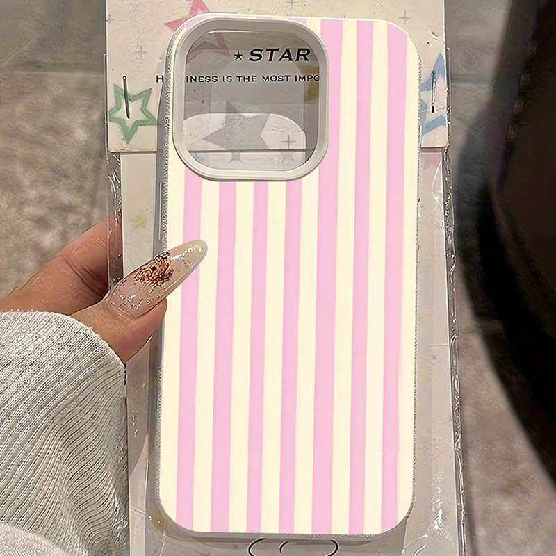 Simple Pink Vertical Striped L - огляд і ціна Phone Cases Mous