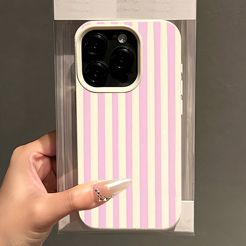 Simple Pink Vertical Striped L - огляд і ціна Phone Cases Mous