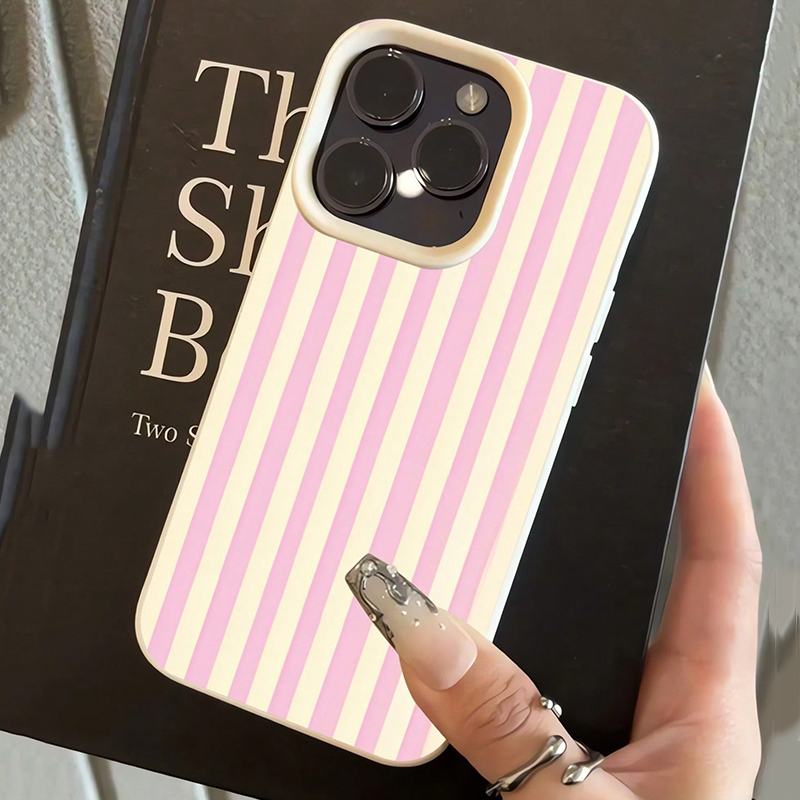 Simple Pink Vertical Striped L - огляд і ціна Phone Cases Mous