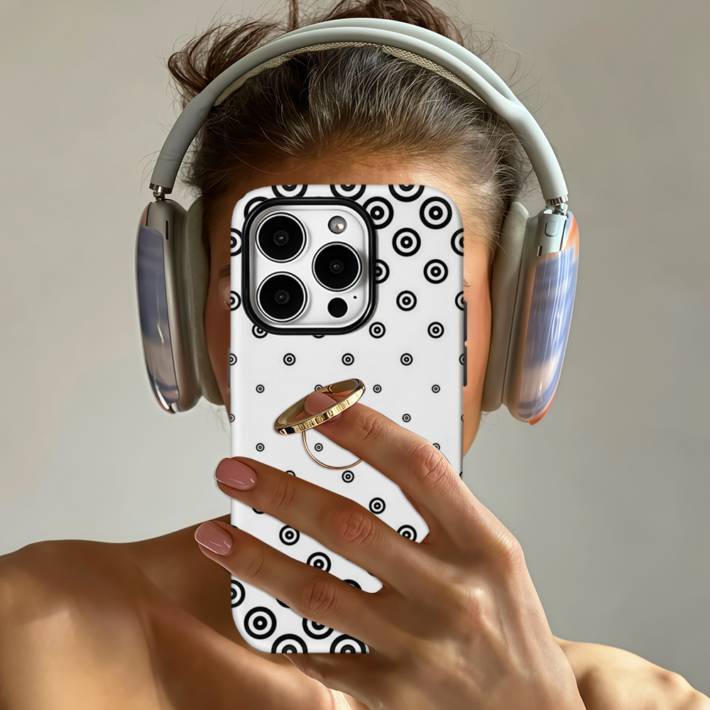 Black White Target Dot Phone C - огляд і ціна Phone Cases Target