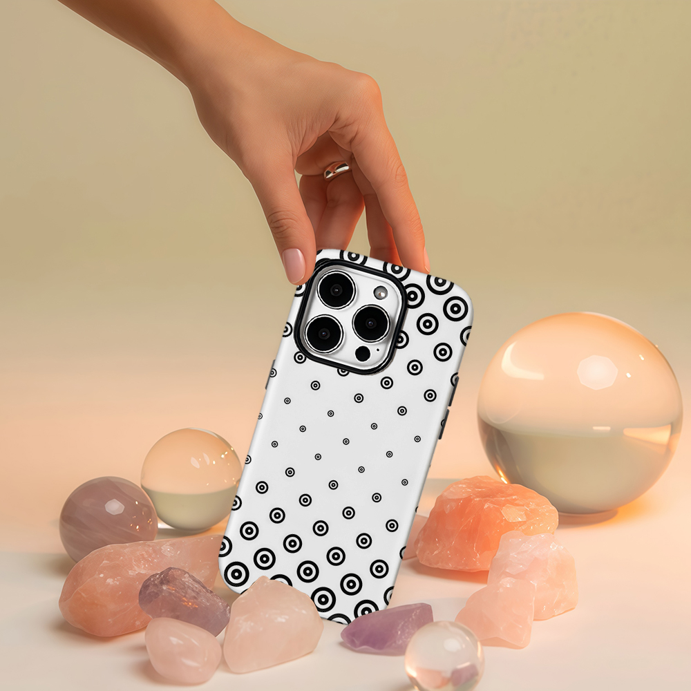 Black White Target Dot Phone C - огляд і ціна Phone Cases Target