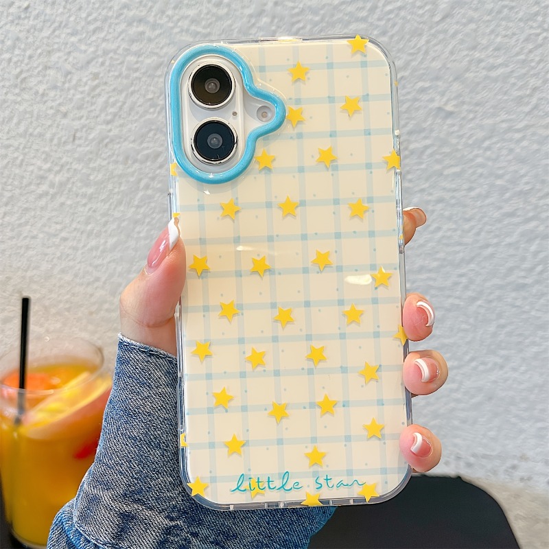 Yellow Star Checkered Pattern  - огляд і ціна Phone Cases Yellow