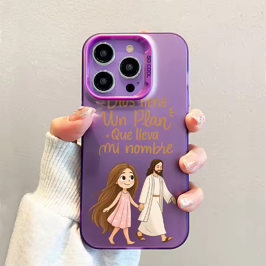 Cute Girl Walking With God Mat - огляд і ціна Phone Cases Cute Iphone 14
