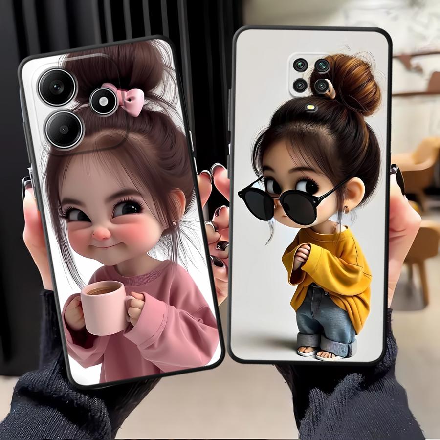 Cartoon Girl Pattern Funda Pho - огляд і ціна Phone Cases Xiaomi 14