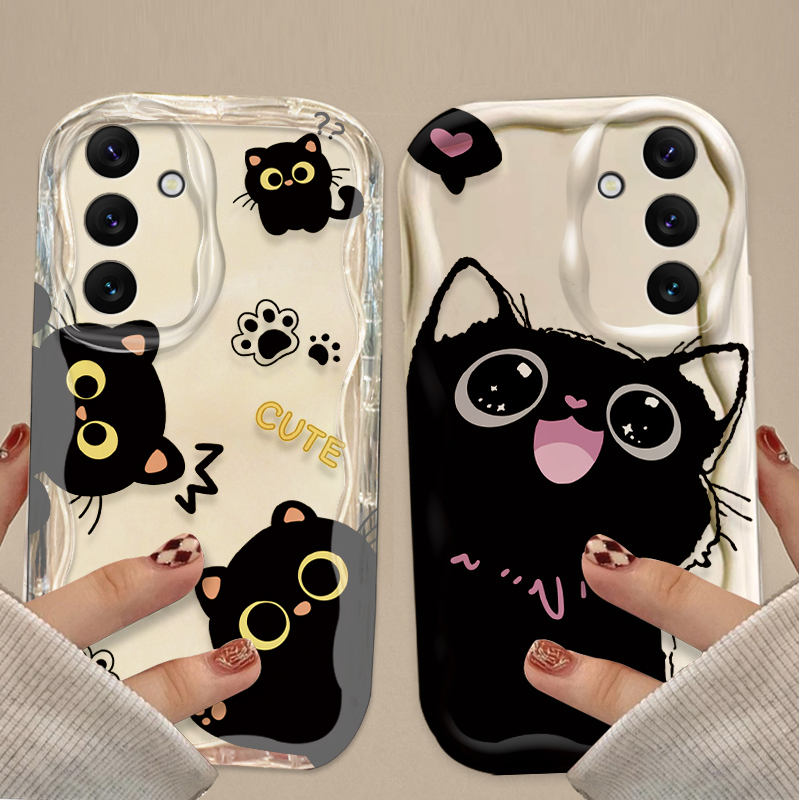 Cute Big Eyes Black Cat Case f - огляд і ціна Phone Cases For Samsung Galaxy