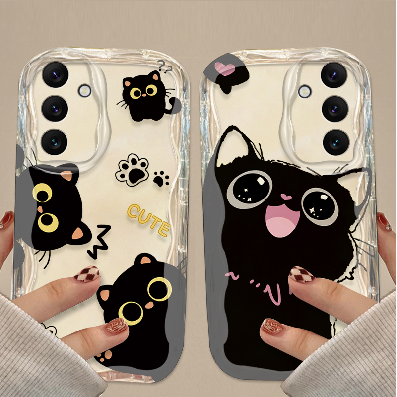 Cute Big Eyes Black Cat Case f - огляд і ціна Phone Cases For Samsung Galaxy