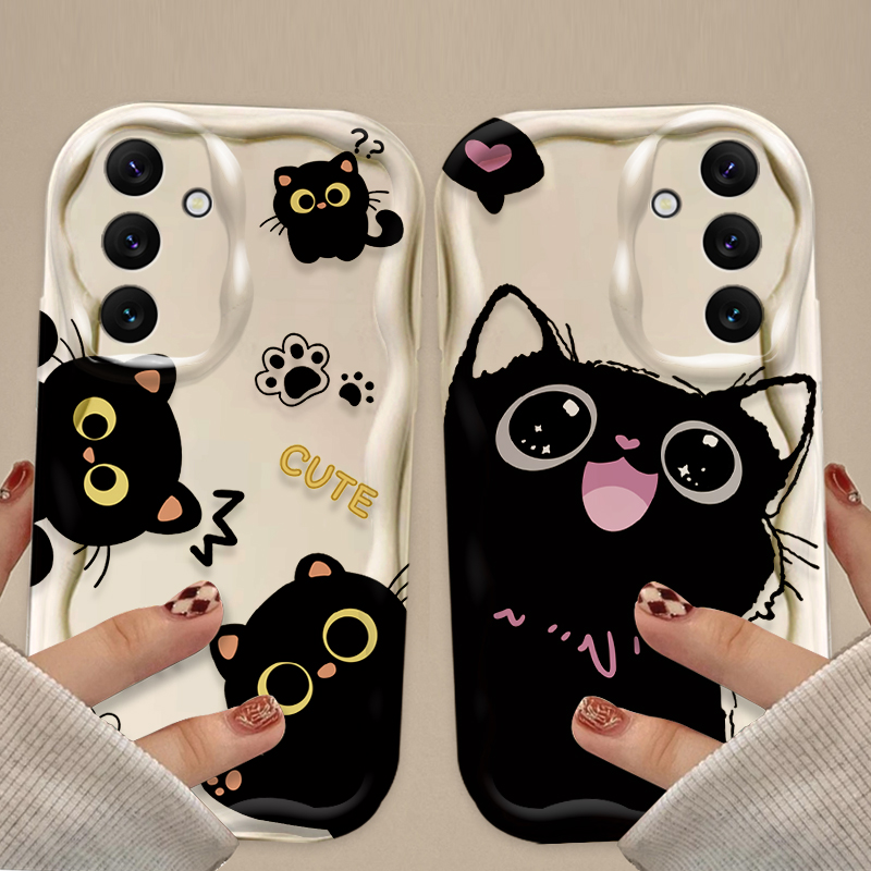Cute Big Eyes Black Cat Case f - огляд і ціна Phone Cases For Samsung Galaxy