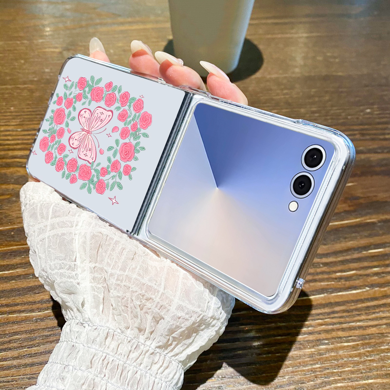 Pink Flowers Pattern Phone Cas - огляд і ціна Phone Cases Z Fold 4