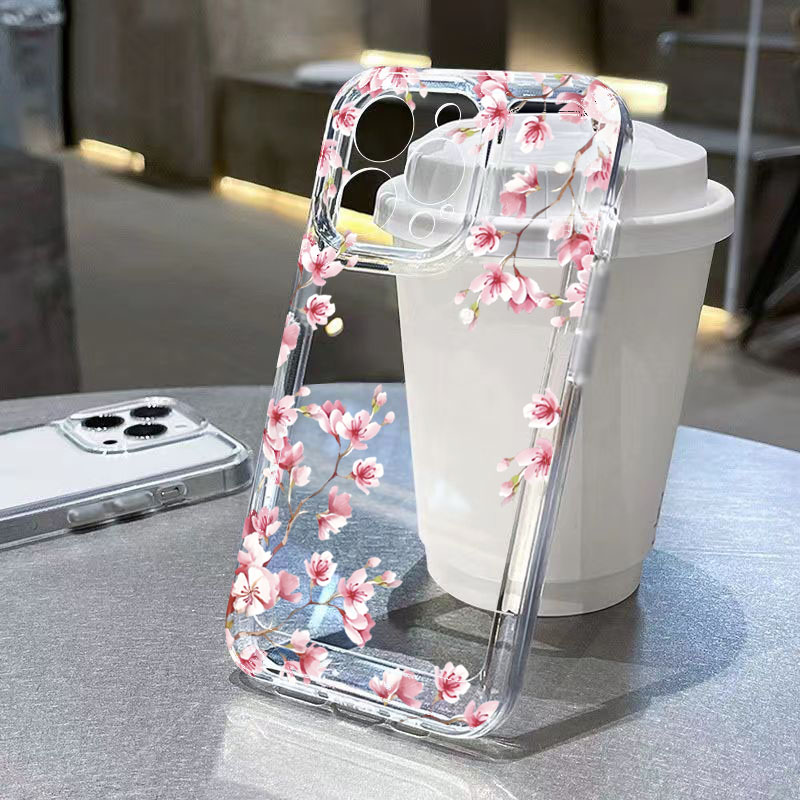 Pink Flower Design Transparent - огляд і ціна Phone Cases Best