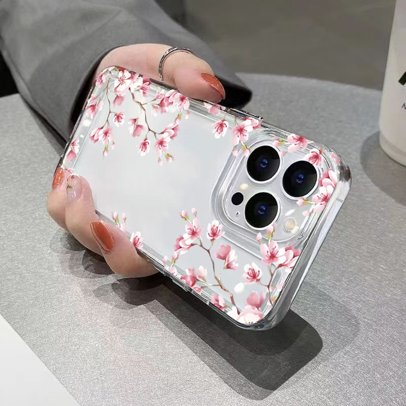 Pink Flower Design Transparent - огляд і ціна Phone Cases Best