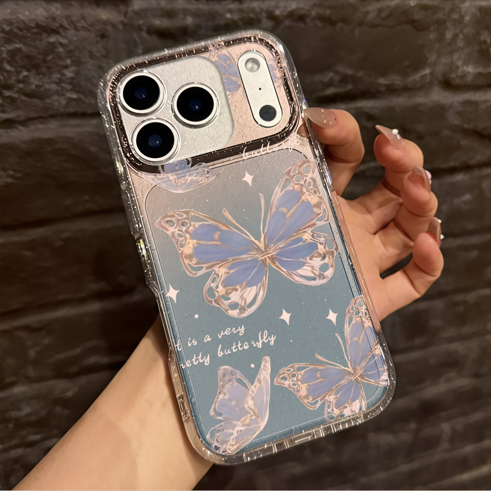 Luxury Blue Butterfly Clear Gl - огляд і ціна Phone Cases Classy
