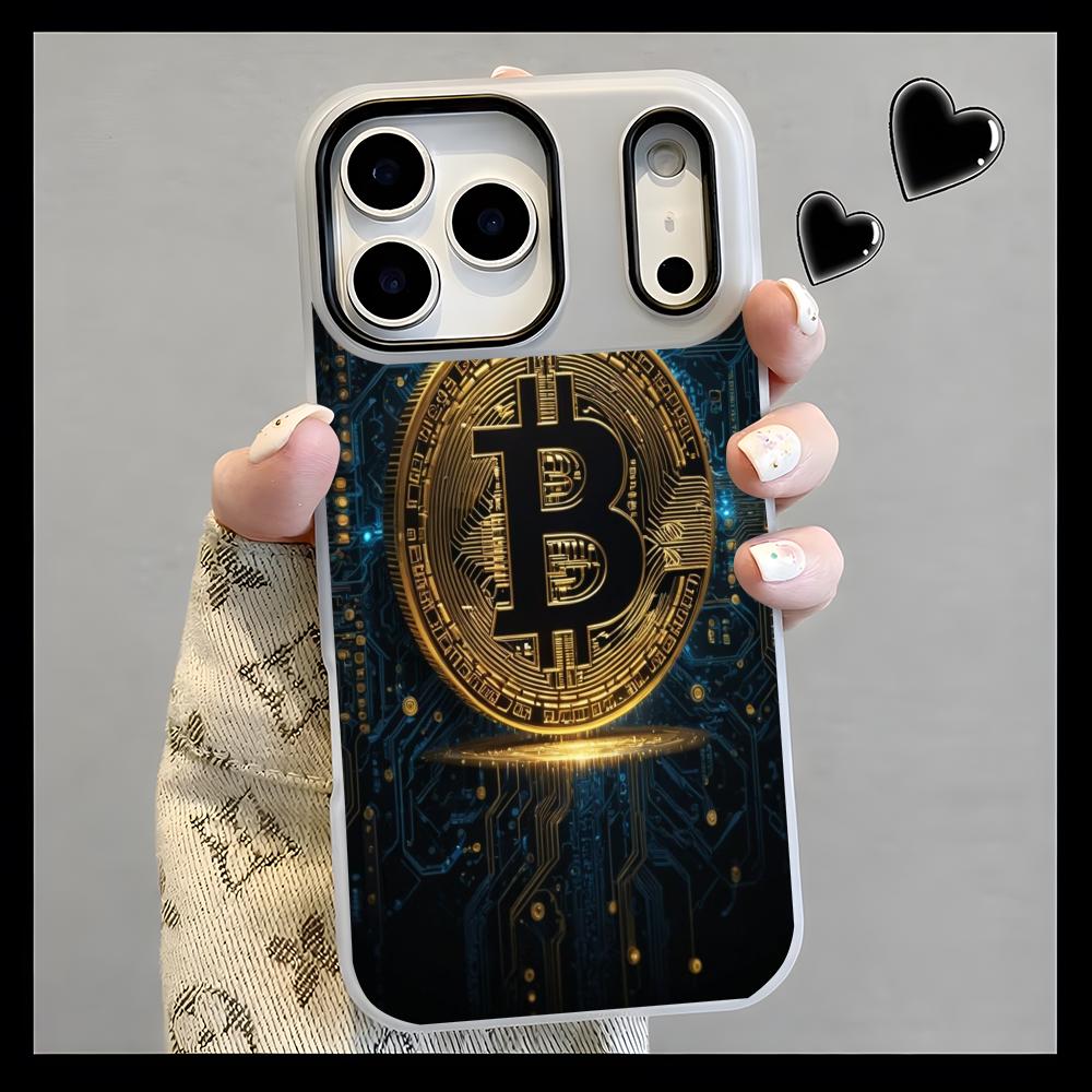 crypto theme Bitcoin Phone Cas - огляд і ціна Phone Cases Yellow