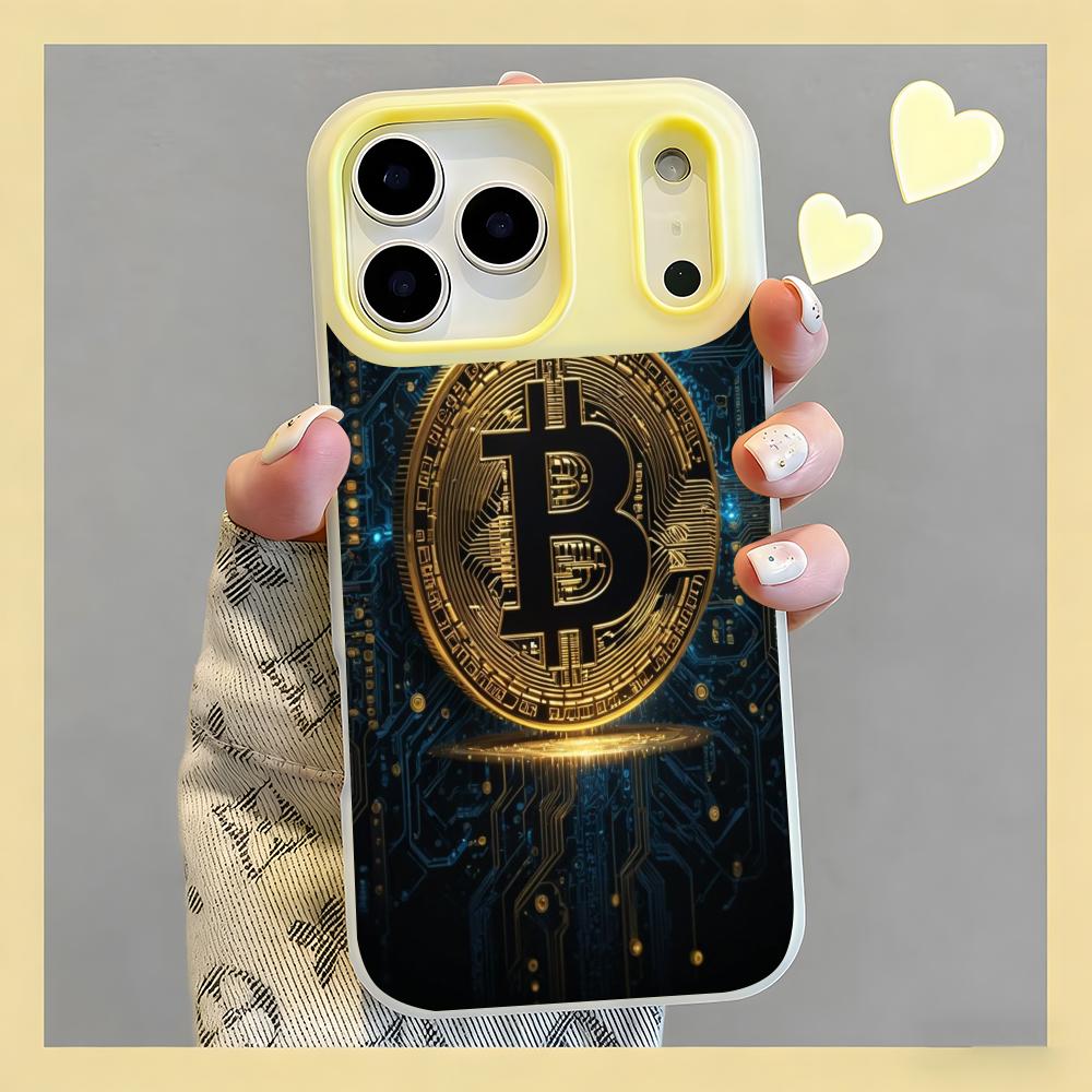 crypto theme Bitcoin Phone Cas - огляд і ціна Phone Cases Yellow