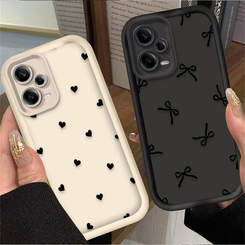 Black Love Heart Bowknot Phone - огляд і ціна Phone Cases Xiaomi 14