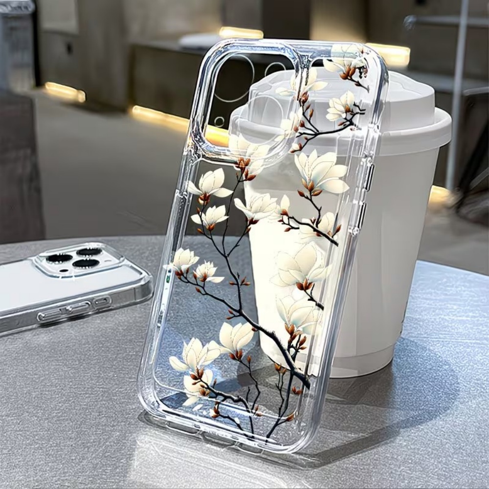 Trendy Magnolia Flower Clear T - огляд і ціна Phone Cases Trending