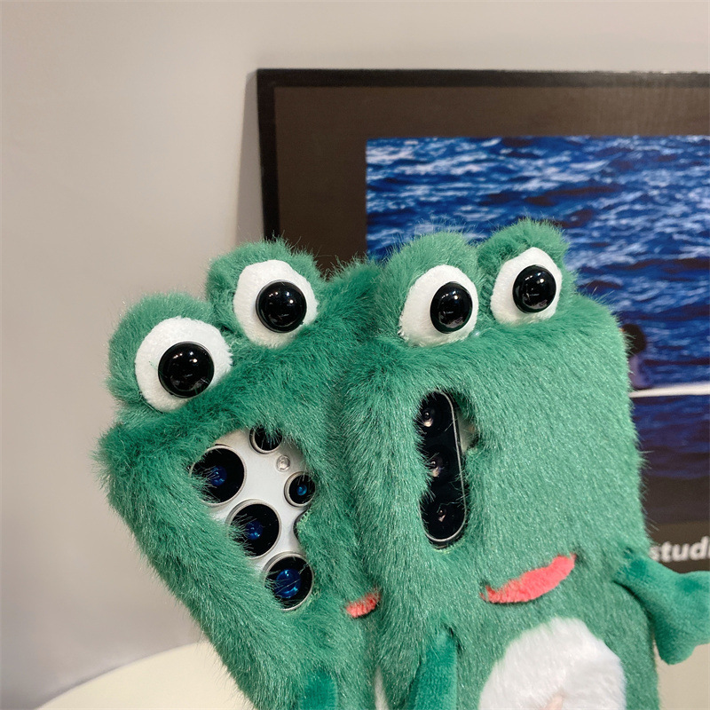 Plush Frog Phone Case, Cute Gr - огляд і ціна Phone Cases For Samsung Galaxy